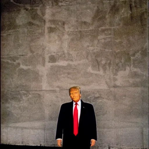 Prompt: donald trump in paris, photo by anne liebovitz