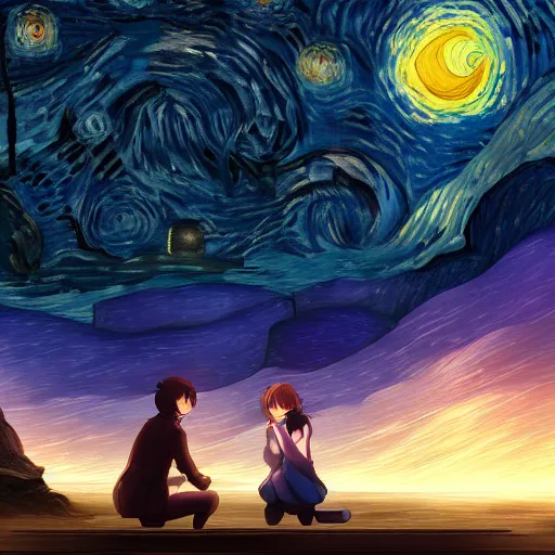 Makoto Shinkai , Kimi no Na Wa, starry night, comet