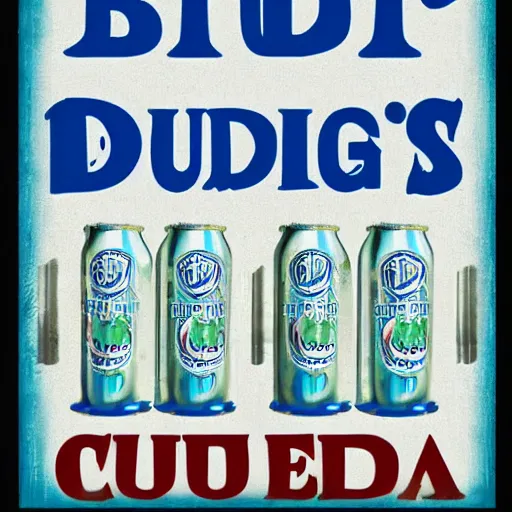 Image similar to retro bud light poster