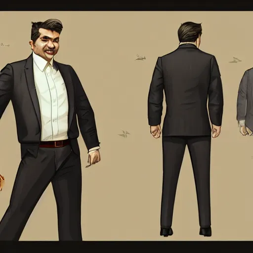 Prompt: a midage italian male, short hair with gel, overweight, fine white shirt, leather belt, suit pants, leather shoes, full body, isolated background, concept art, detailed, unreal engine