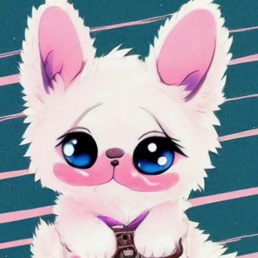 Image similar to extremely cute anime dog. ANIME DRAWING ANIME DRAWING ANIME ANIME PUPPYDOG ANIME THIS IS A DRAWING! 100% anime ghibli-style pretty pastel bright color loving puppy. arf hes an anime puppy. i wanna adopt this puppy. he is the cutest little puppy in the world and i'd give my LIFE to protect him. woof woof arf. he has a pointy little nose. ghibli style. I want this dog in real life. man's best friend is this dog. please make this dog cute. he is so so so very very very adorable. i need this puppy. I will give this small puppy with cute features ALL of my love. All i need in my life is this super cute anime puppy. awwwwwwww. this puppy deserves love and kisses. i wanna give him many treats. this is a good good well-behaved ghibli puppy.