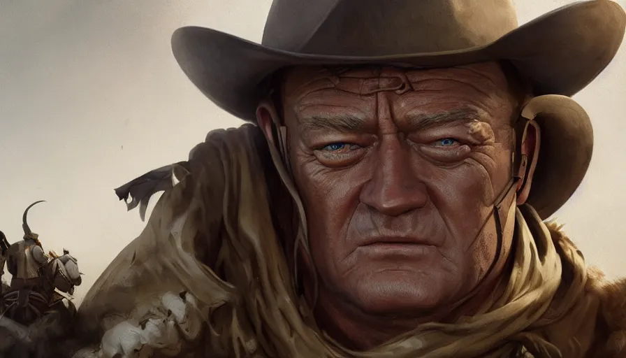 John Wayne is Arthur Morgan in Red Dead Redemption 2,, Stable Diffusion