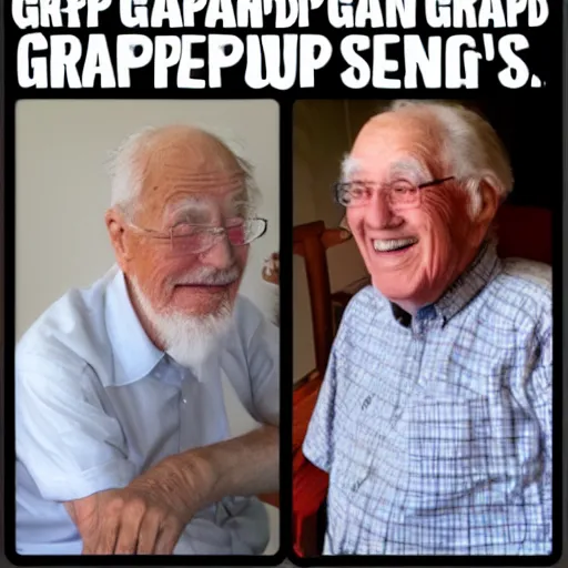 Image similar to grandpa making grandpa jokes