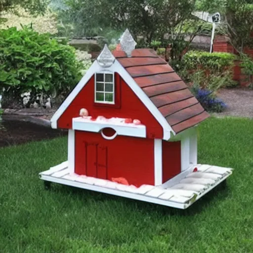 Prompt: dog house mansion for snoopy