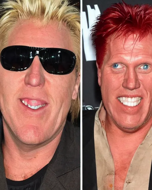 Prompt: cherry merged with gary busey