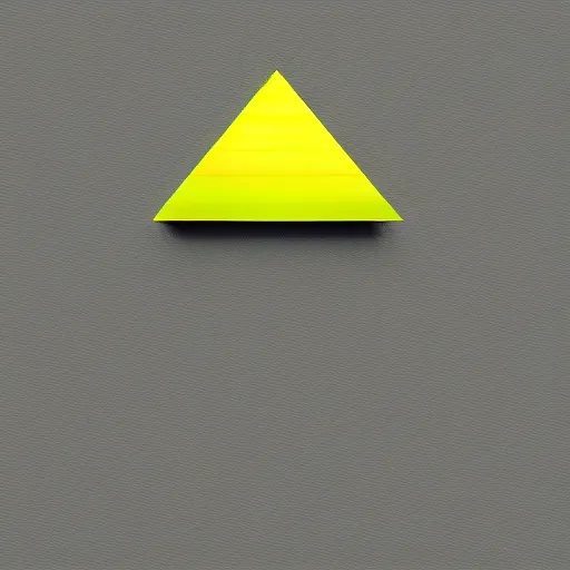 Image similar to yellow glowing triangle with one eye