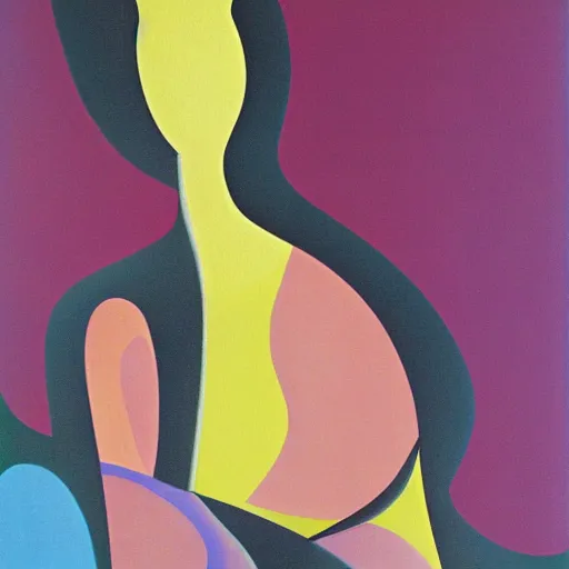 Image similar to woman woman as the natural landscape, her curves form the mountains and rivers of this land , high quality art in the style of cubism and georgia o’keefe,