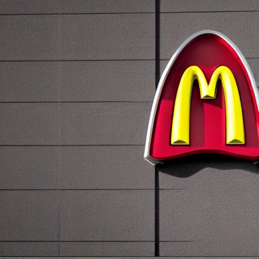 Image similar to eyebrows in the shape of the McDonalds logo, photorealistic, detailed