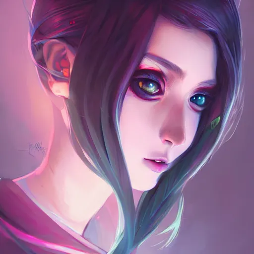 Prompt: a portrait of a beautiful emo girl, art by lois van baarle and loish and ross tran and rossdraws and sam yang and samdoesarts and artgerm, digital art, highly detailed, intricate, sharp focus, Trending on Artstation HQ, deviantart, unreal engine 5, 4K UHD image