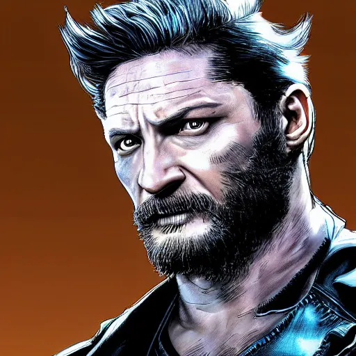 Image similar to tom hardy as wolverine from x - men digital art 4 k detailed super realistic