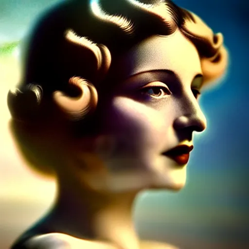 Image similar to photographic portrait of a stunningly beautiful 1 9 2 0 s film star female in soft dreamy light at sunset, contemporary fashion shoot, by edward robert hughes, annie leibovitz and steve mccurry, david lazar, jimmy nelsson, breathtaking, 8 k resolution, extremely detailed, beautiful, establishing shot, artistic, hyperrealistic, beautiful face, octane render