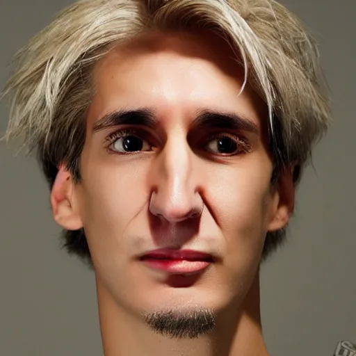 Prompt: really ugly xqc, big nose, underbite