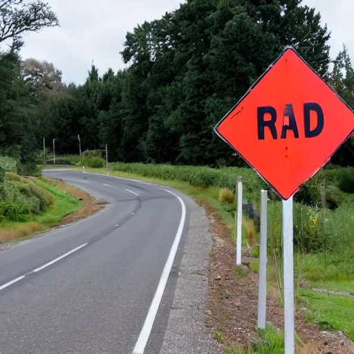 Image similar to a misleading road sign