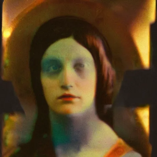 Image similar to archangel, 1 6 mm film, autochrome