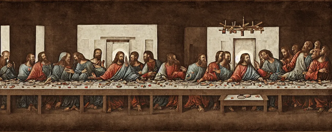 Prompt: The Last Supper X-ray