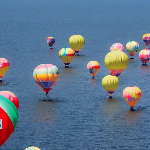 Image similar to photo of bretagne with giant birthday balloons