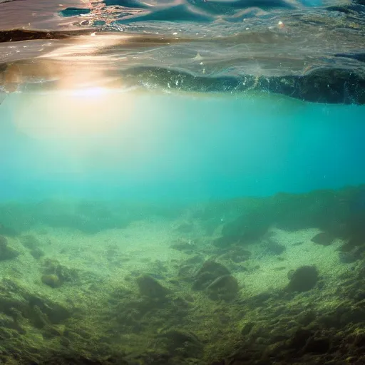 Image similar to photo of a camp fire underwater, highly - detailed, cinematic