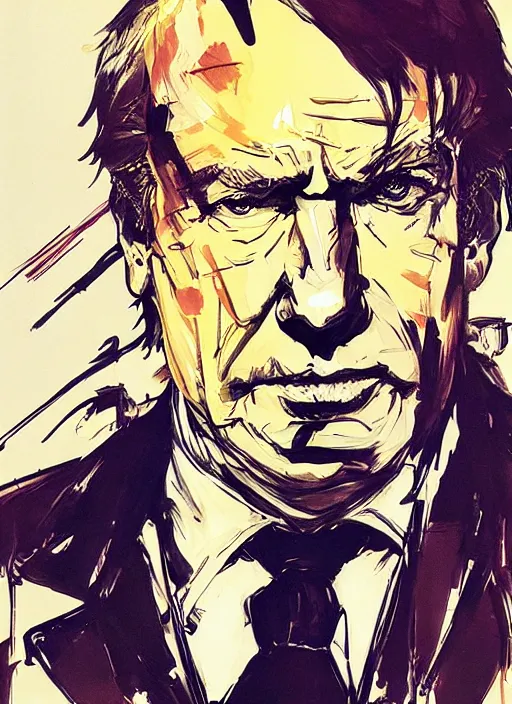 Prompt: saul goodman, yoji shinkawa