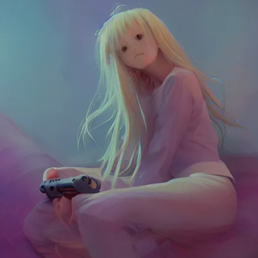 Image similar to beautiful huggy-wuggy from poppy-playtime the video game, digital painting by Hiyao Miyazaki, Studio Ghibli, Yanjun Cheng, portrait, cinematic lighting, highly detailed, concept art, Atmosphere, illustration, smooth, sharp focus, editor's pickup, trending on artstation, trending on deviantart