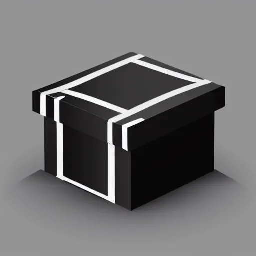 Image similar to a black box on a black background