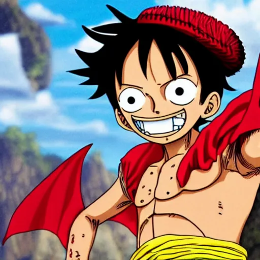 Image similar to luffy as dragon