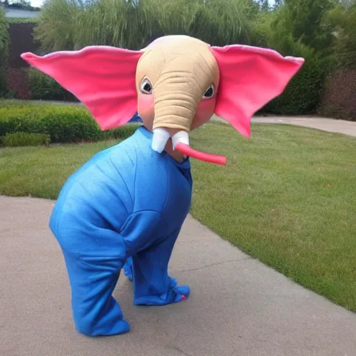 Prompt: dumbo costume, craigslist photo