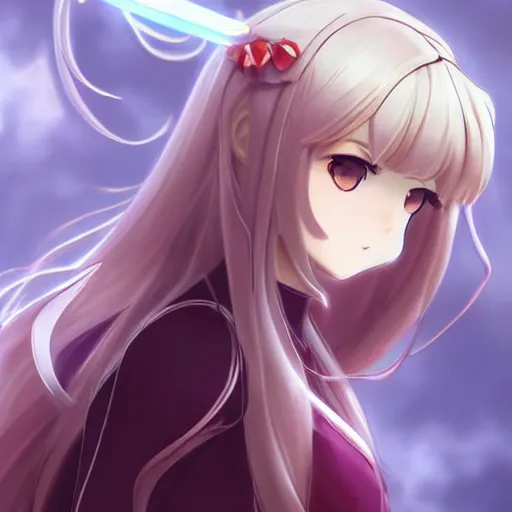 Image similar to beautiful full body image of archer tohsaka illya chloe caster merged together into one eternal being defining the universe, zerg overlord, high details, high resolution, | | very very anime!!!, fine - face, realistic shaded perfect face, fine details. anime. realistic shaded lighting