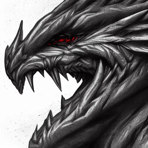 Image similar to digital art close-up bust of an anthropomorphic dragon made of shadow and darkness, fading into fog, high quality, artstation, Furaffinity, deviantart