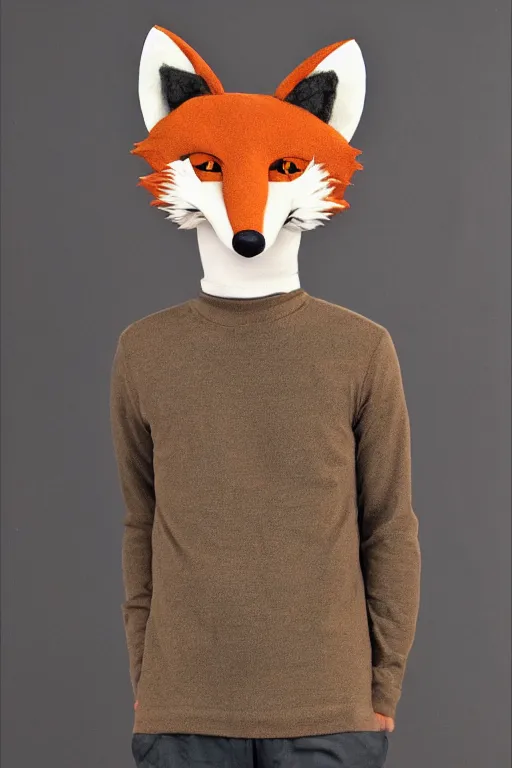 Image similar to an anthropomorphic fox, fursuit