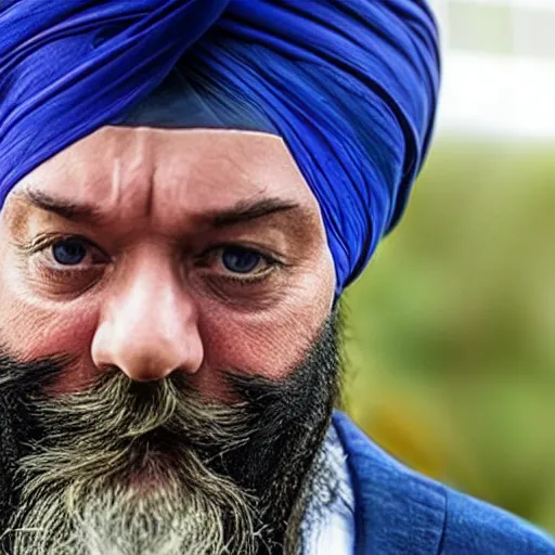 Prompt: sikh ian beale