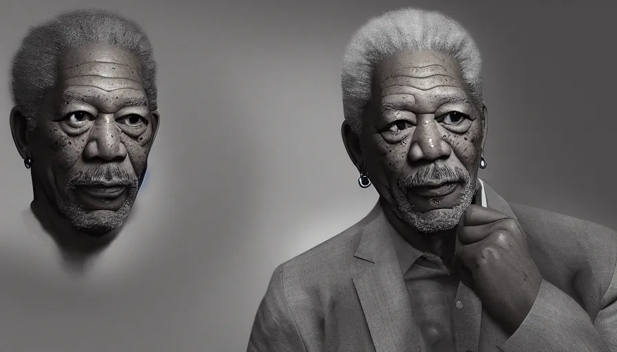 Prompt: Morgan Freeman is the Godfather, hyperdetailed, artstation, cgsociety, 8k