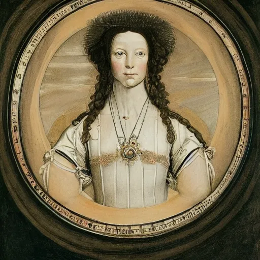 Prompt: elisabeth of austria in the style of the Vitruvian Man by Leonardo da Vinci