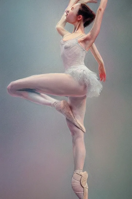 Image similar to ultra detailed hyper realistic deep focus smooth artstation wlop award winning ballerina monet