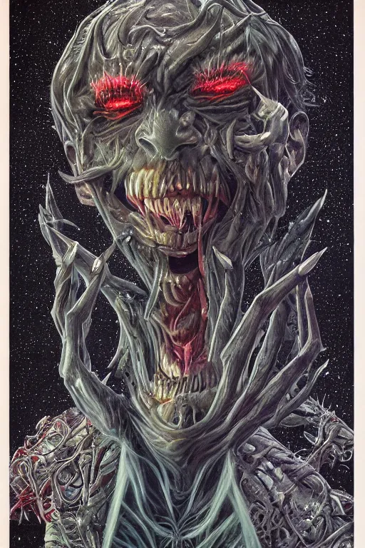 Image similar to donald trump's disgusting true form, horror, high details, intricate details, by vincent di fate, artgerm julie bell beeple, 90s, inking, vintage 60s print