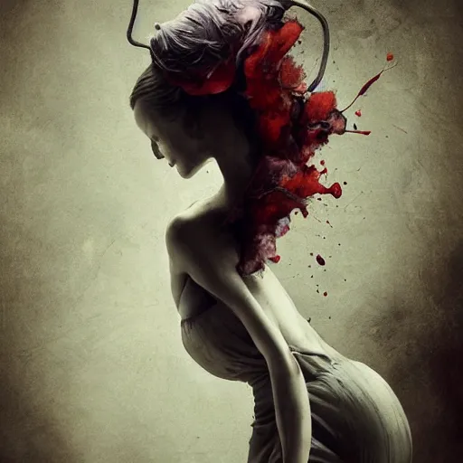 Image similar to by brooke shaden and alberto seveso and eve ventrue and john salminen and tim okamura, trending on artstation hq, deviantart, pinterest, 4 k uhd image