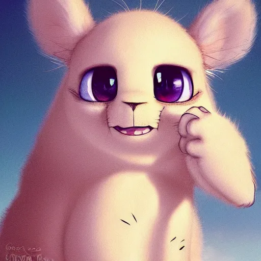 Prompt: cutie fluffy creature heart, digital art, 3 d, octave render, masterpiece, mega detailed, pixar, disney, vivid illustration, cartoon, fantasy, by george stubbs, artgerm, in the style of ghibli kazuo oga, pastel fur