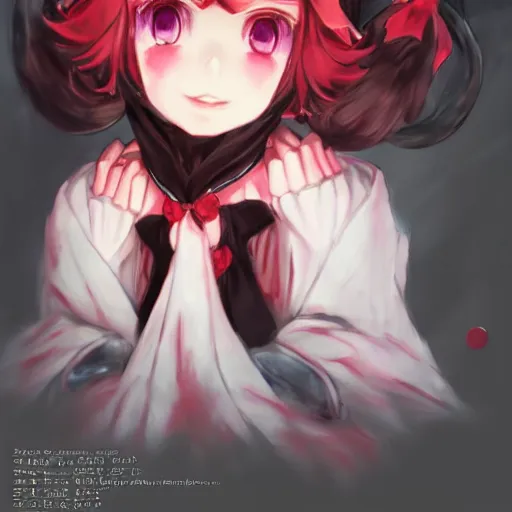 Image similar to portrait of Remilia Scarlet from Touhou, drawn by WLOP, by Avetetsuya Studios, attractive character, colored sketch anime manga panel, trending on Artstation