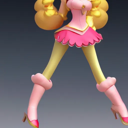 Prompt: photo of princess peach posing, ultra details