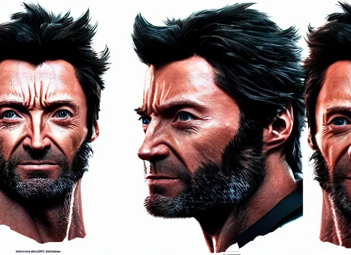 Image similar to portrait of Hugh Jackman as Wolverine, cinematic lighting, BACKLIGHTING, artstation