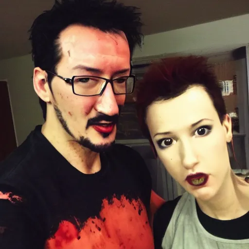 Image similar to Alcina Dimitrescu from resident evil meets Markiplier,