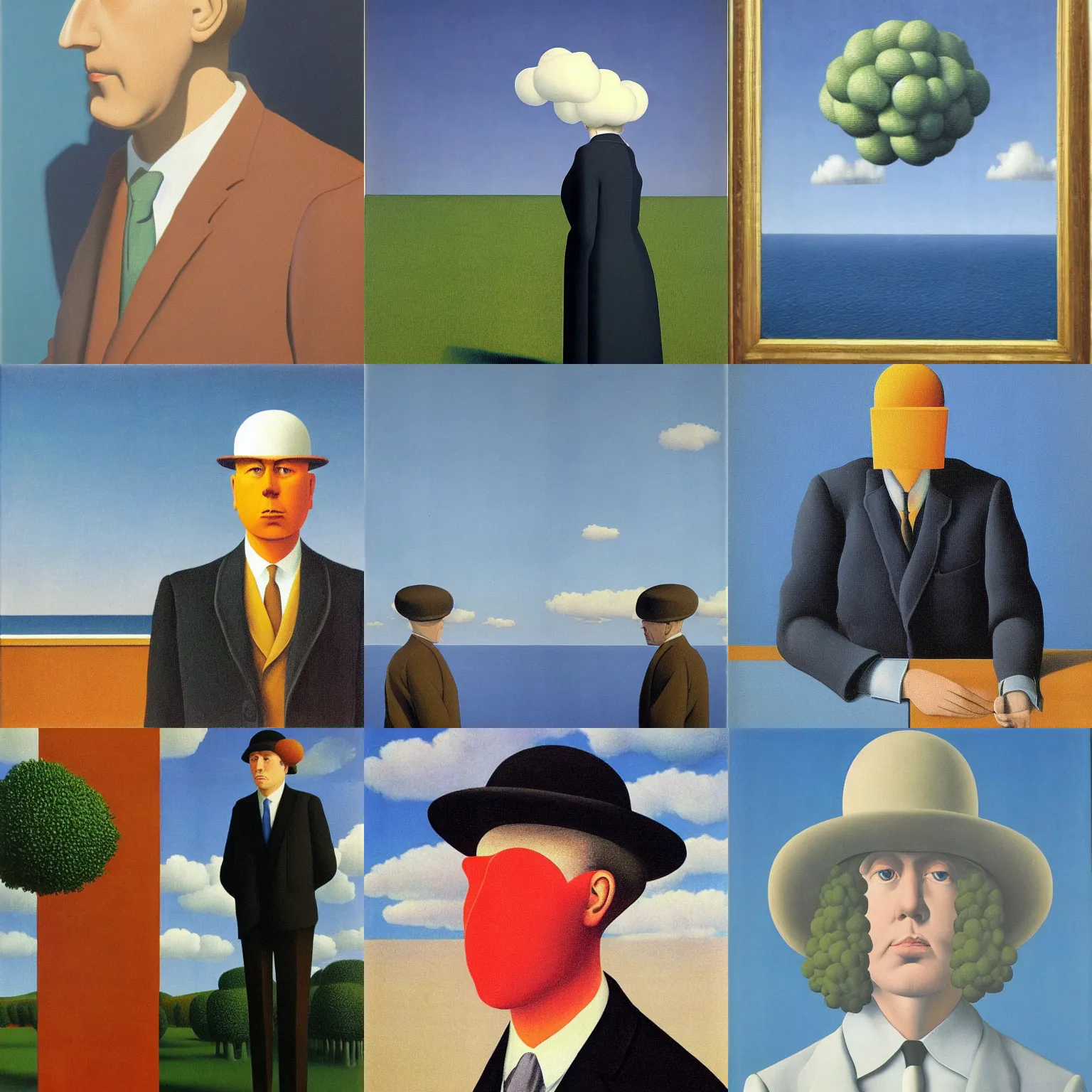 Prompt: artwork by René Magritte