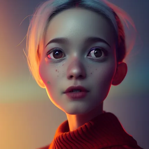 Prompt: olga buzova, ideal pixar character, volumetric lighting, epic composition, hyper detailed, ultra realistic, sharp focus, octane render, volumetric, ray tracing, artstation trending, inspired by north korea, sense of awe