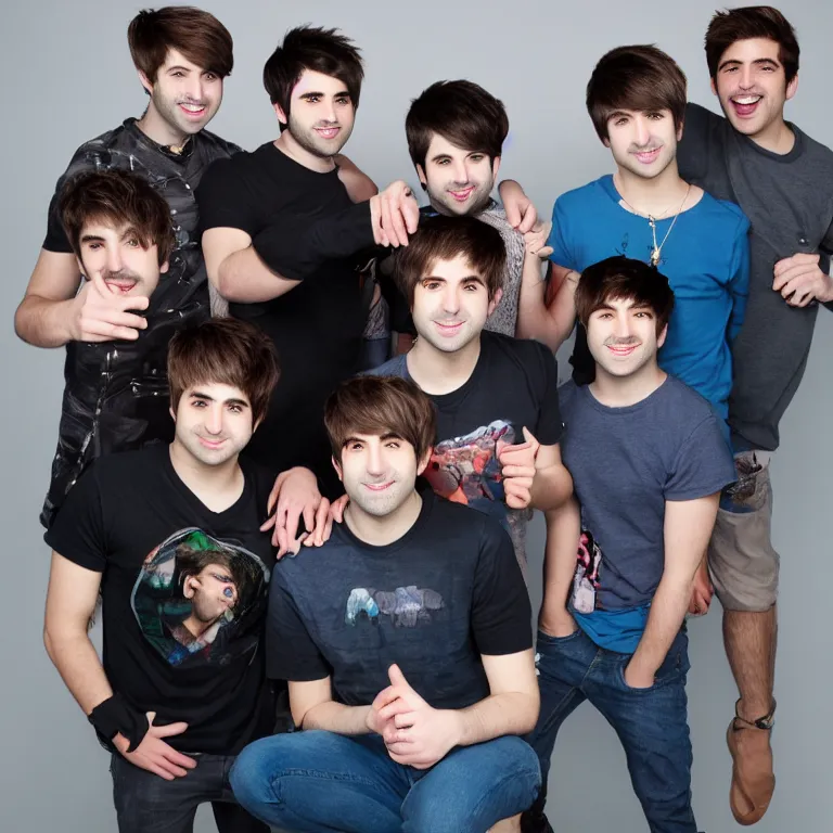 Prompt: portrait photo of smosh