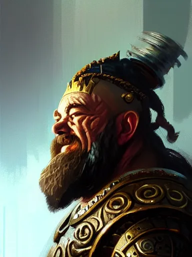 Prompt: a dwarf cleric dnd character, ornamented armor, oil painting, Tooth Wu, Greg Rutkowski, RPG portrait, dynamic lighting, fantasy art, High contrast, depth of field