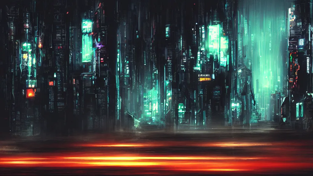 Prompt: dark cyberpunk background