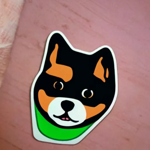 Image similar to cute shiba inu, whatsapp sticker