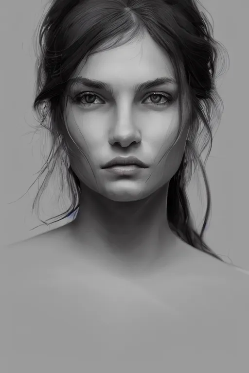 Prompt: A portrait of a woman, illustration by Jacqueline E, trending on artstation, 4k, 8k, HD