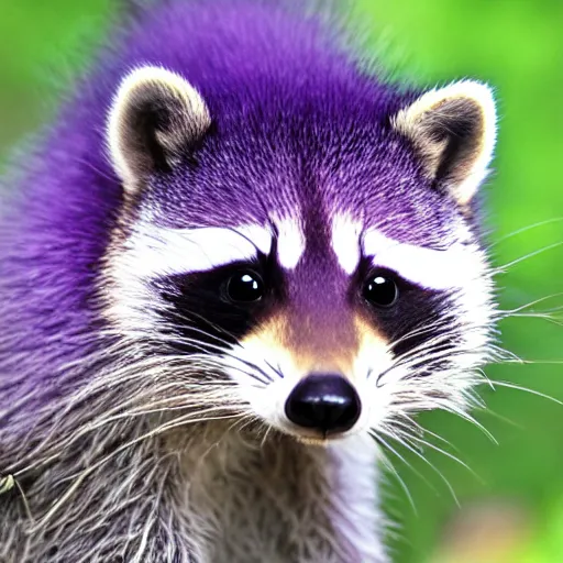 Image similar to purple raccoon