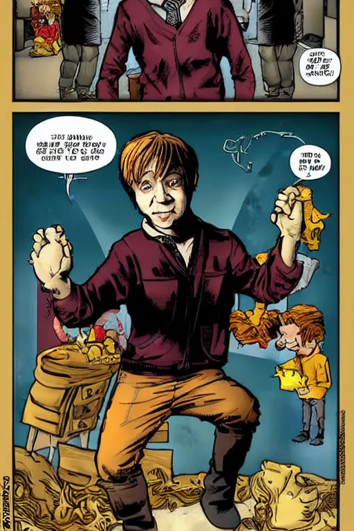 Prompt: Rupert Grint as Doc Oc, by Todd McFarlane