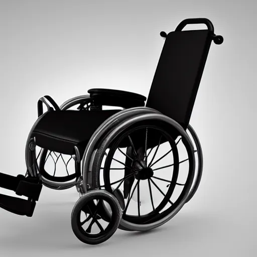 Image similar to a sculpture of a wheelchair, by Scott Weaver, ultra detailed, realism, 8k, octane render, unreal engine